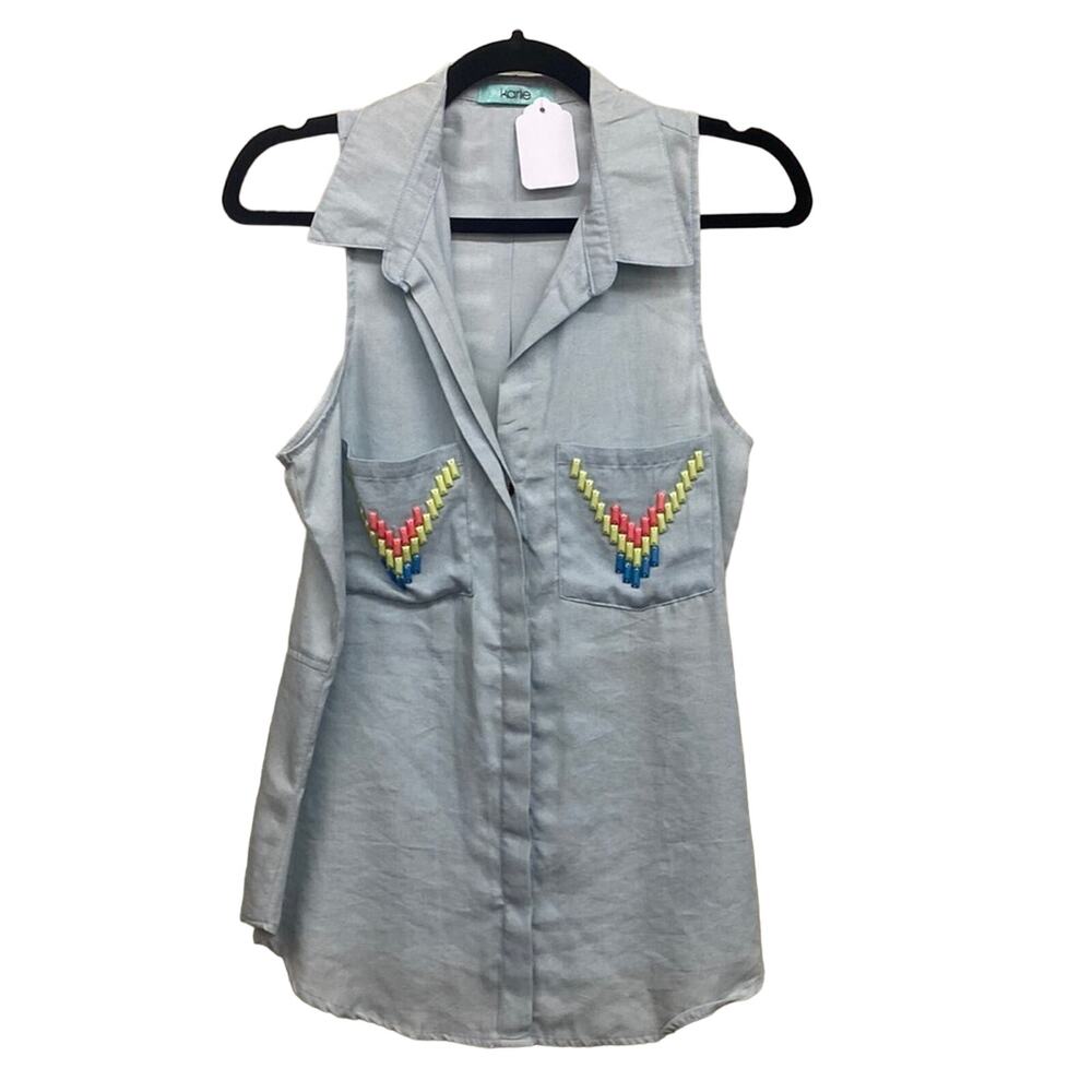 Karlie Blue Top - Size Medium